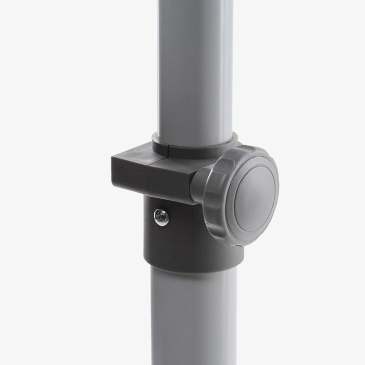 Detal, regulacja wysokości - Flipchart magnetyczny SCRITTO® Vario 68 x 100 cm stojak z tablicą magnetyczną suchościeralną mobilny flipchart stojak do postawienia z tablicą do pisania na kółkach z możliwością regulacji wysokości