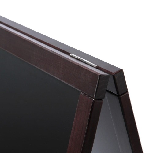 Drewniany potykacz kredowy NATURA Economy 46,5 x 64,5 cm Ciemnobrązowy reklamowy potykacz kredowy do pisania markerami kredowymi