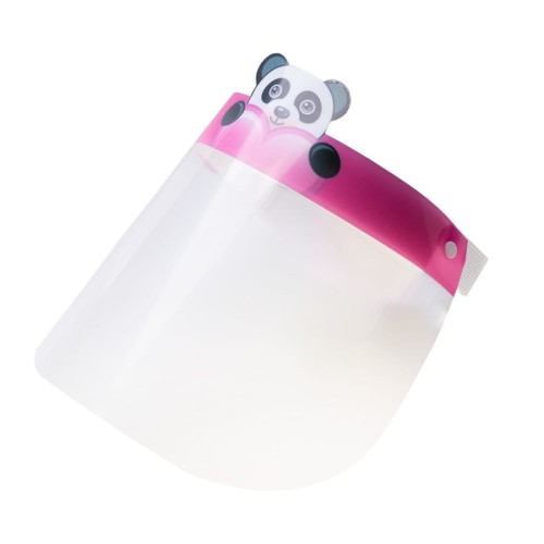 Przyłbica ochronna dla dzieci Wzór Panda dzięcięca przyłbica ochronna przezroczysta plastikowa osłona na nos i usta osłona na całą twarz dla dzieci