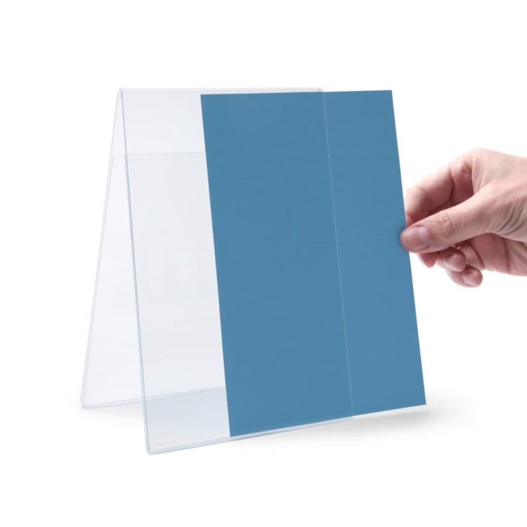 Stojak akrylowy na plakat typu A w orientacji pionowej format A4 (210 x 297 mm)