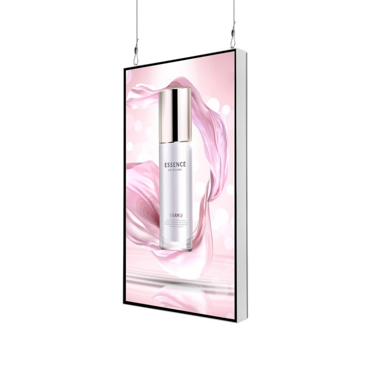 Multimedialny ekran reklamowy 43" Trend Line - Biały - możliwość podwieszenia lub montażu na ścianie