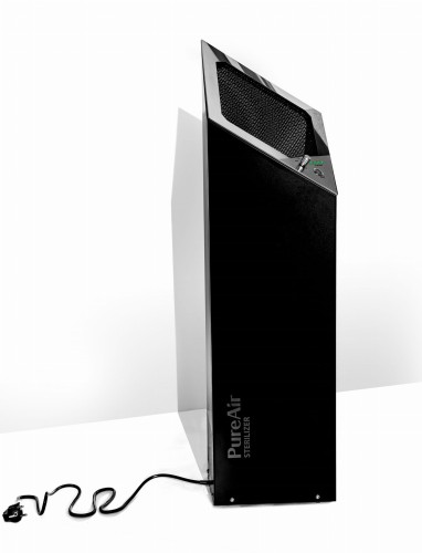Oczyszczacz powietrza PureAir UV-C - Czarny - Profesjonalny Przepływowy Sterylizator Oczyszczacz Powietrza