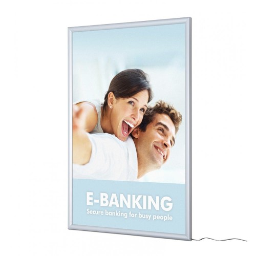 Ramka LED podświetlana PLED Standard A0 (84,1 x 118,9 cm) rama na plakat zdjęcia obraz zatrzaskowa OWZ podświetlana rama plakatowa wysokiej jakości