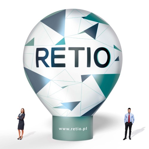 Balon reklamowy pneumatyczny 8m z nadrukiem indywidualnym - Standard