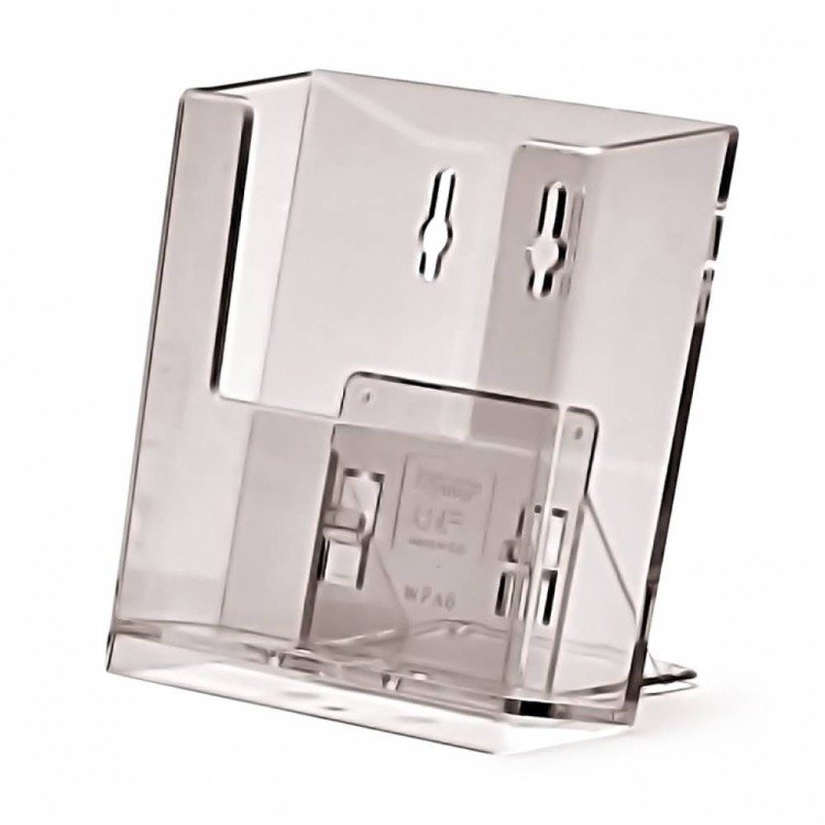 Stojak na ulotki Taymar® A6 Portret odlewany stojak kieszeń na ulotki prospekty do postawienia na stół ladę z możliwością powieszenia na ścianie