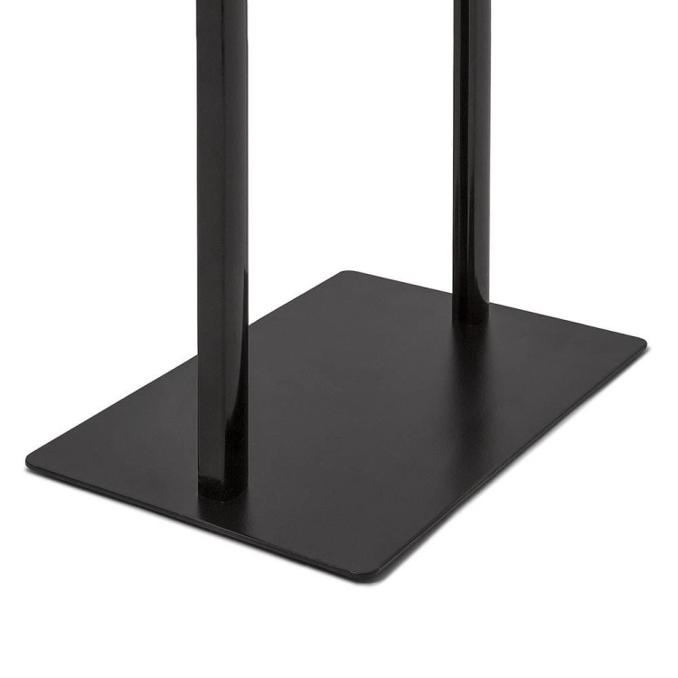 Wahadłowy stojak informacyjny A4 na ulotki, plakaty czarny stojak na plakat prezenter plakatowy z tabliczką A4 do sklepu do hotelu