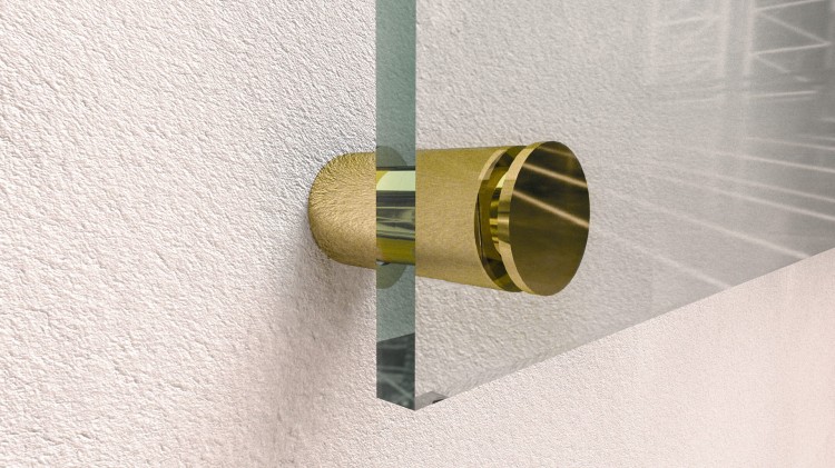 Dystans montażowy 13mm Ø Mosiądz Złoty 13x13