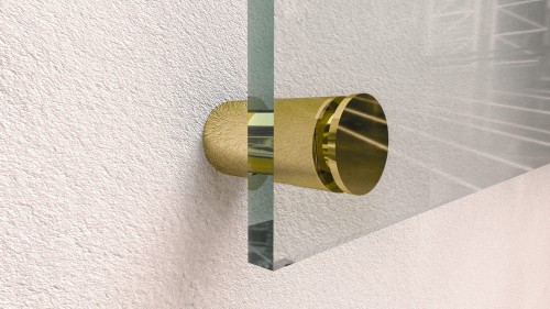 Dystans montażowy 19mm Ø Mosiądz Złoty 19x19