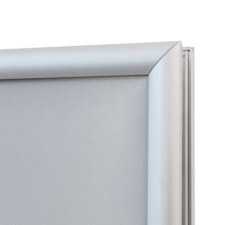 Ekspozytor plakatów z ramką 2xA1 - dwustronny stojak informacyjny stojak na plakat prezenter plakatowy z tabliczką A1 do restauracji gastronomii do sklepu do hotelu