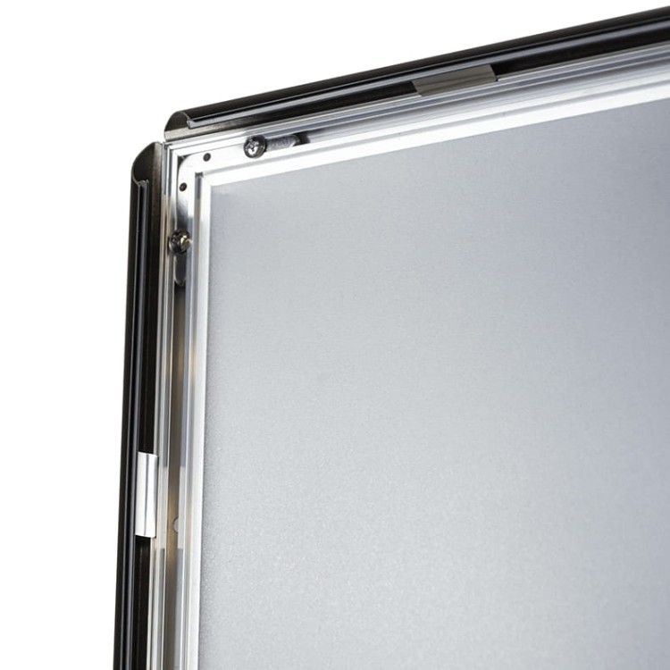 Ramka plakatowa OWZ A3 (42 x 29 cm) aluminiowa czarna z prostym narożnikiem rama ramka plakatowa OWZ ścienna na plakat na zdjęcia profil 25 mm