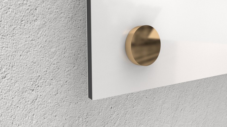 Zaślepki na śruby 12mm Ø Polerowany złoty 12x6