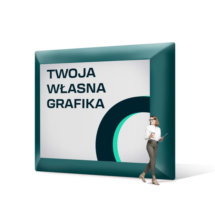 Ścianka Reklamowa Airwall Nadmuchiwana Zewnętrzna 500 x 400cm - Ekran pneumatyczny z nadrukiem indywidualnym