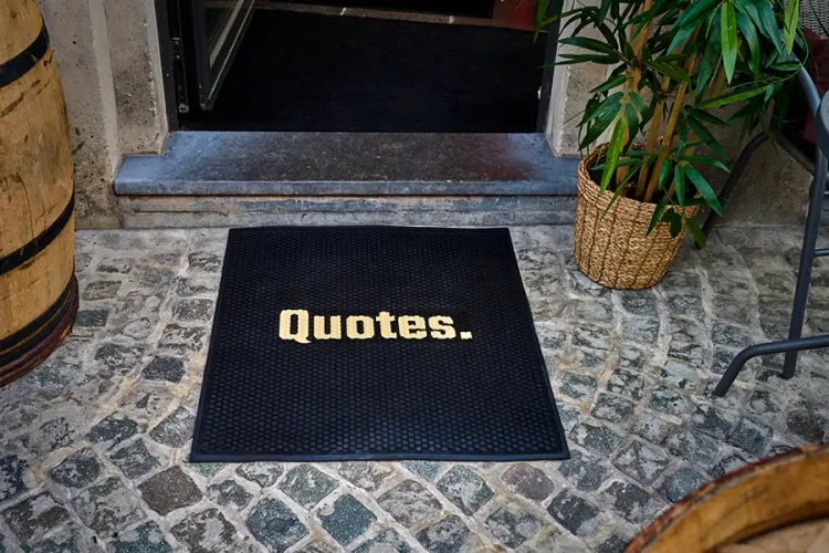 Mata podłogowa gumowa wycieraczka z logo