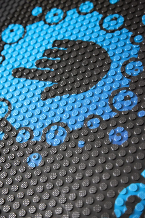 Mata podłogowa gumowa wycieraczka z logo - szczegół