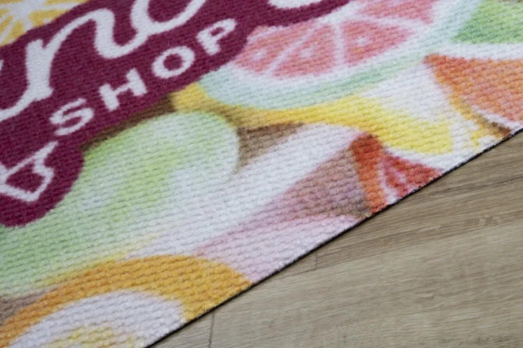 Mata podłogowa Universal Brush Guard - wycieraczka dywanik wykładzina z logo do zastosowań wewnętrznych i zewnętrznych - szczegół