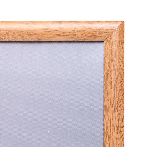 Ramka zatrzaskowa A0 (84,1 x 118,9 cm) aluminiowa w kolorze drewna z ostrym narożnikiem rama ramka plakatowa OWZ ścienna na plakat na zdjęcia profil 25 mm