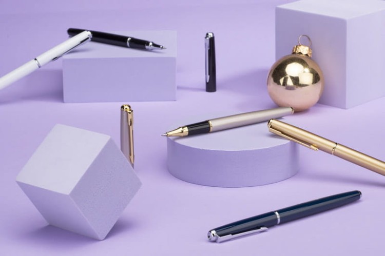 Pióro kulkowe GLOW GOLD szampański (jasnozłoty)