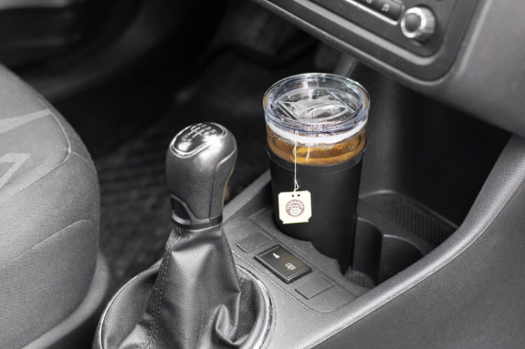 Kubek szklany GLATT 428 ml czarny