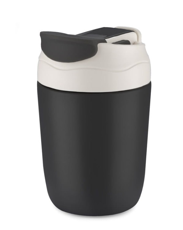 Kubek termiczny DOPPIO 360 ml czarny