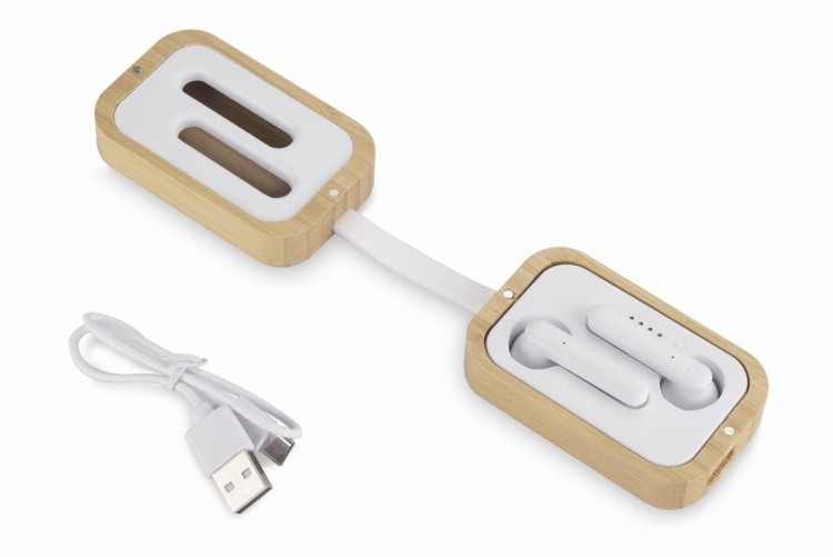 Słuchawki bezprzewodowe BAHO beżowy (naturalny)