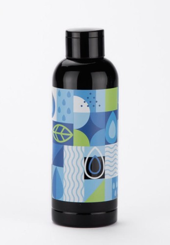 Butelka termiczna z termometrem CELIKA 500 ml czarny