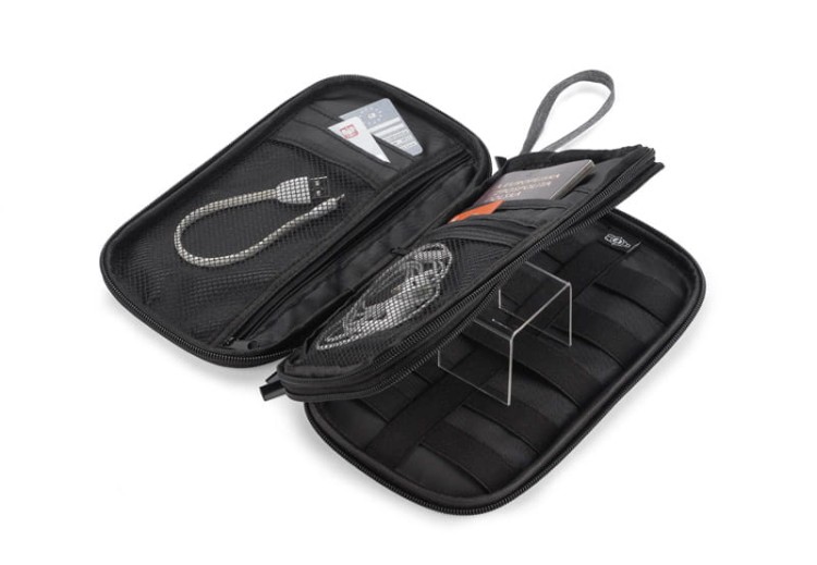 Portfel podróżny rPET CHILLGO, RFID popielaty (szary)