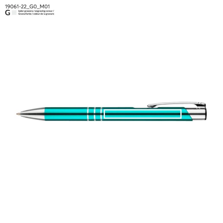 Długopis KALIPSO turkusowy