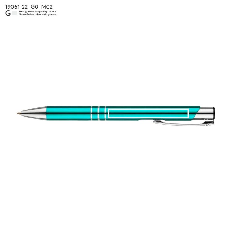 Długopis KALIPSO turkusowy