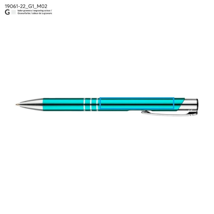 Długopis KALIPSO turkusowy