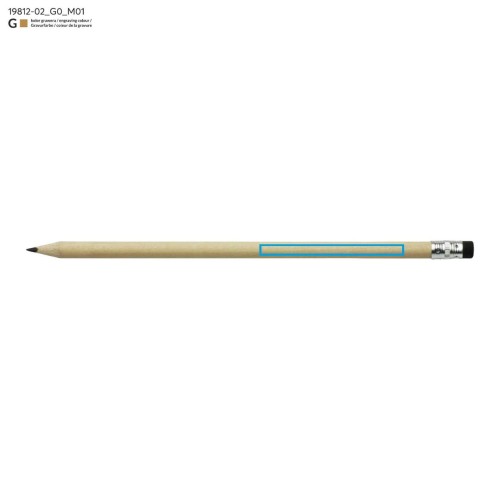 Ołówek z gumką STUDENT czarny