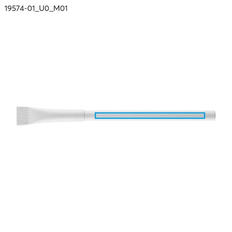 Długopis papierowy PINKO biały