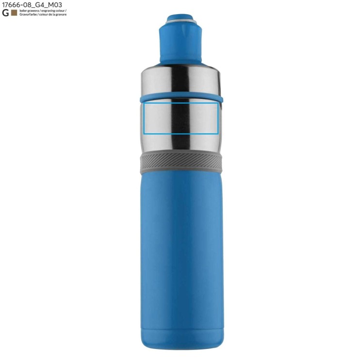 Bidon termiczny BREEZE 500 ml błękitny