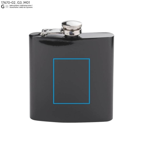 Piersiówka MORAY 180 ml czarny