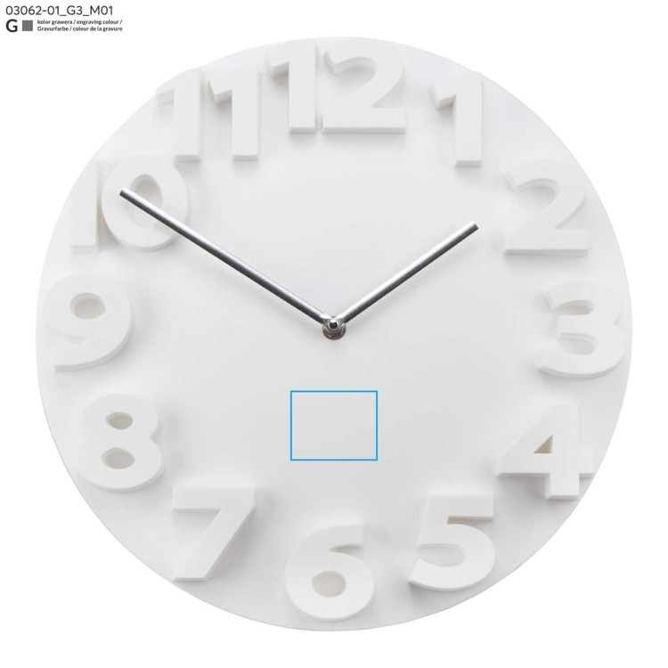 Zegar ścienny MAURO biały