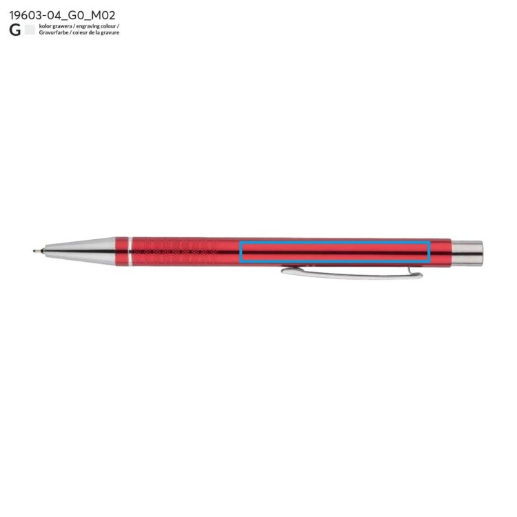 Długopis BONITO czerwony