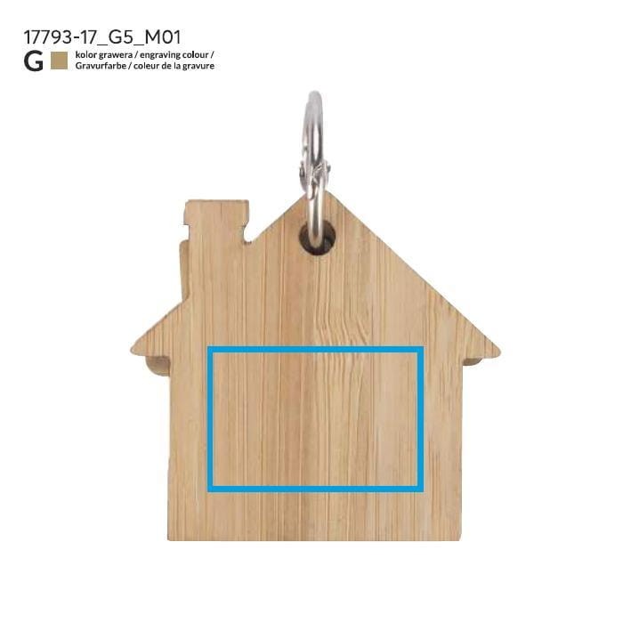 Karteczki samoprzylepne z brelokiem HOMA beżowy (naturalny)