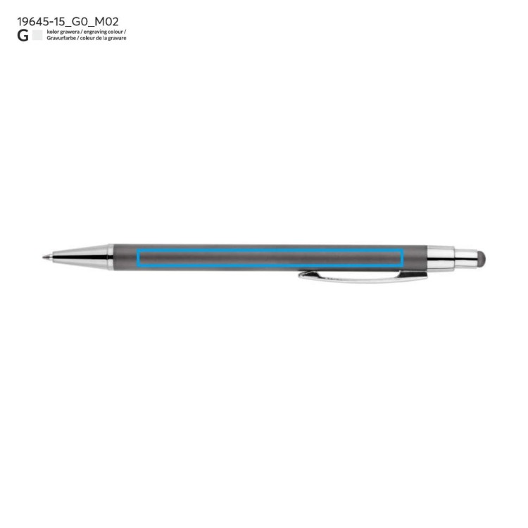 Długopis touch DAWEI grafitowy