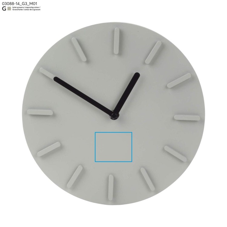 Zegar ścienny LUCIA popielaty (szary)