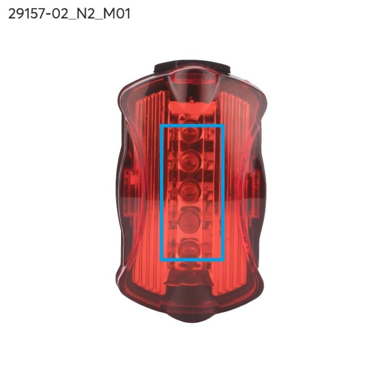 Zestaw lampek rowerowych AZER czarny