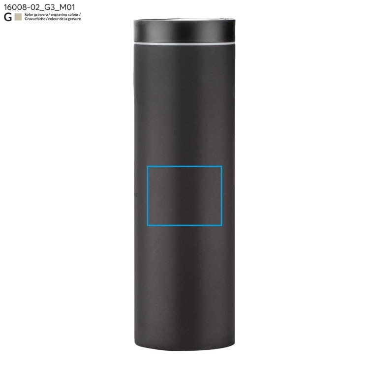 Kubek termiczny ROTO 440 ml czarny