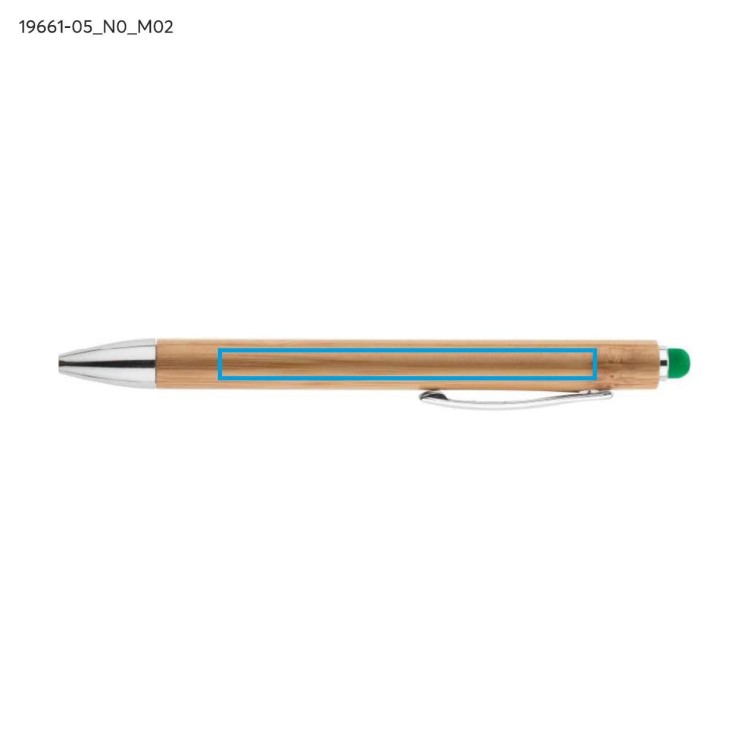 Długopis touch bambusowy TUSO zielony