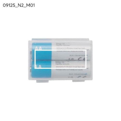 Zestaw akumulatorków AA 1600 mAh przezroczysty