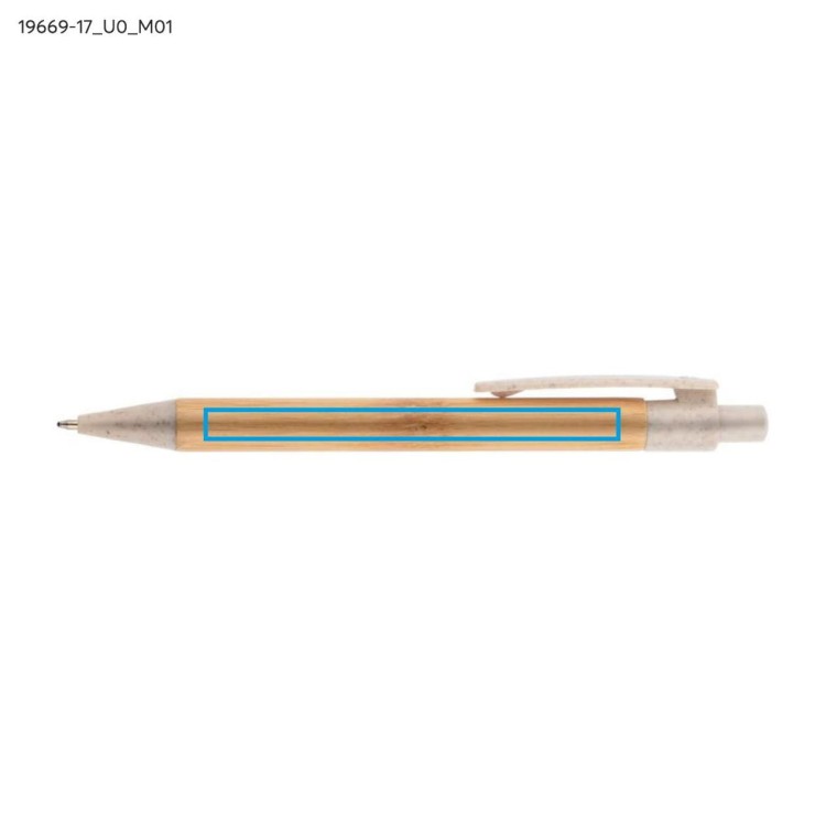 Długopis bambusowy BAMMO beżowy (naturalny)