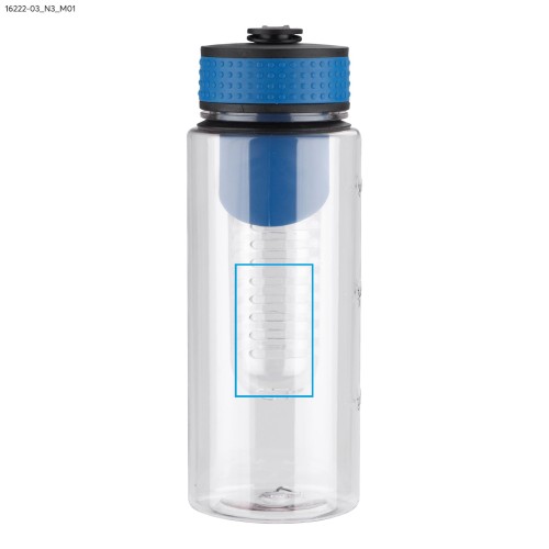 Bidon z wkładem na owoce FRUGT 800 ml niebieski