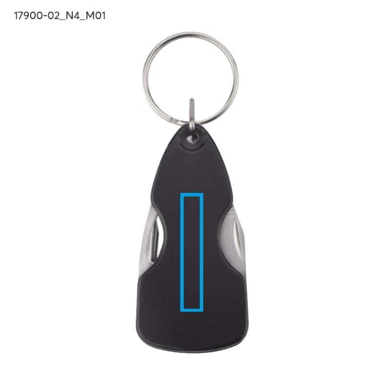 Brelok z narzędziami ATERO czarny