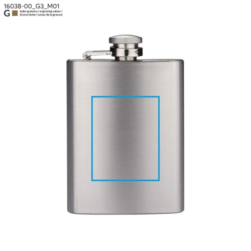 Piersiówka GLEN 110 ml srebrny