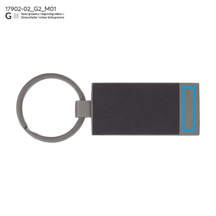 Brelok PORTE grafitowy