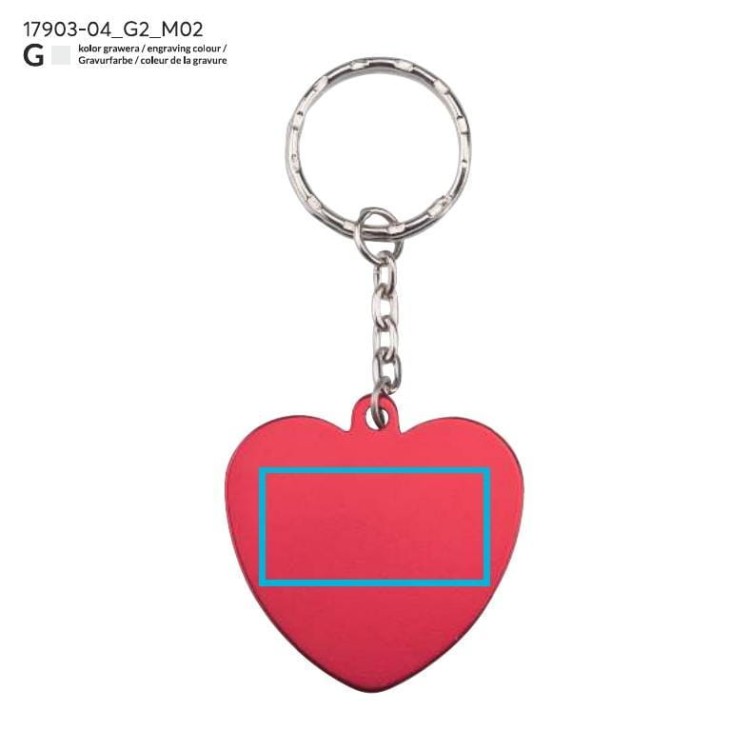 Brelok AMARE czerwony