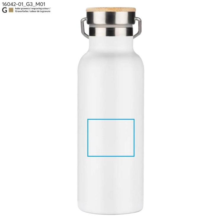 Butelka termiczna KAAN 500 ml biały