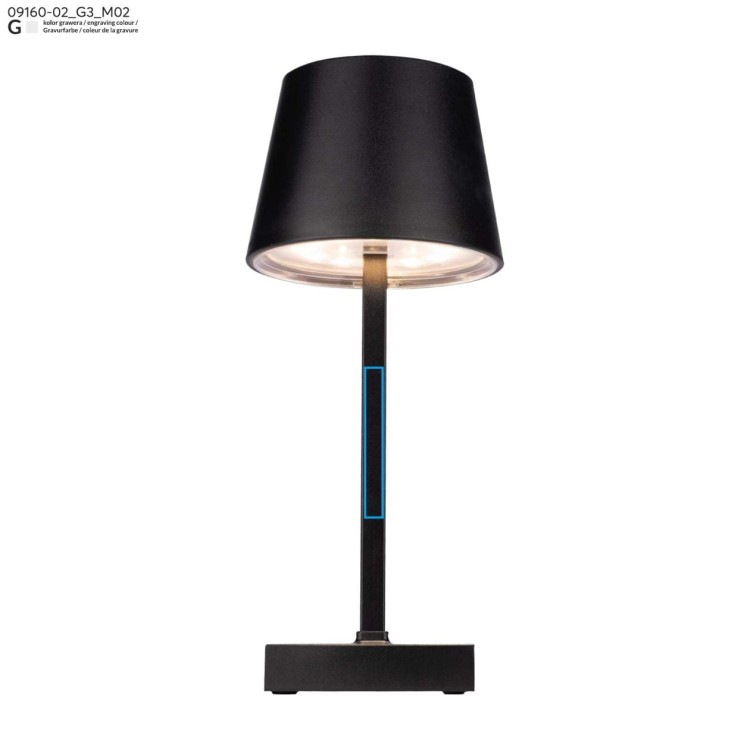 Lampka biurowa VIDIA czarny